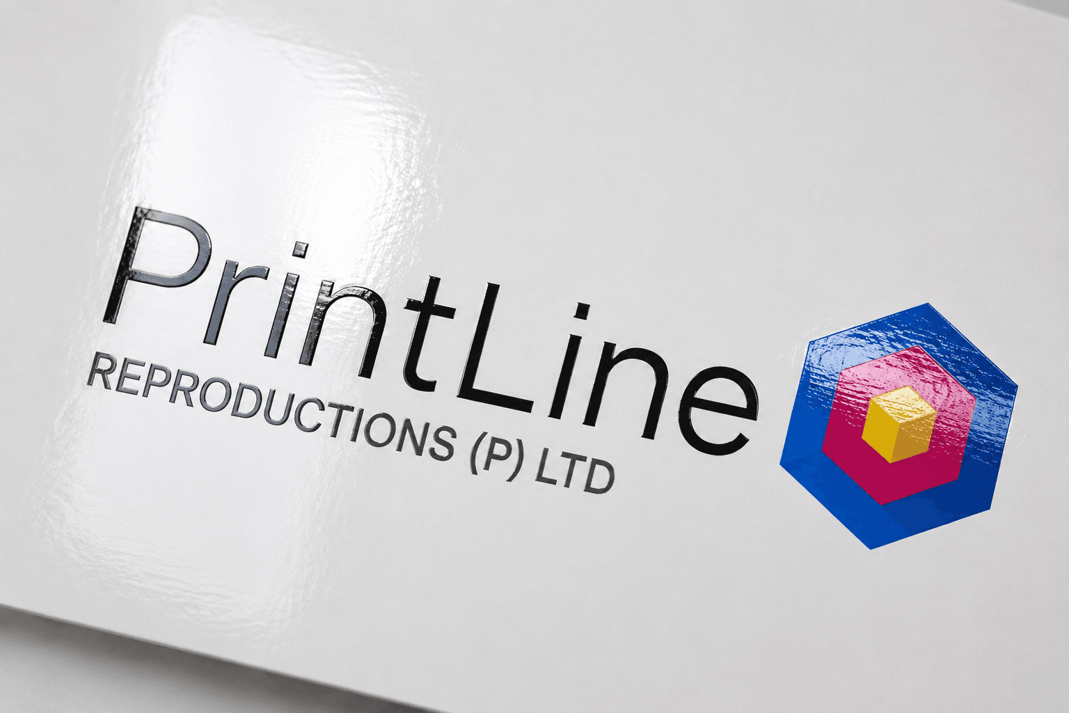 Glossy laminated finish on a PrintLine carton mockup