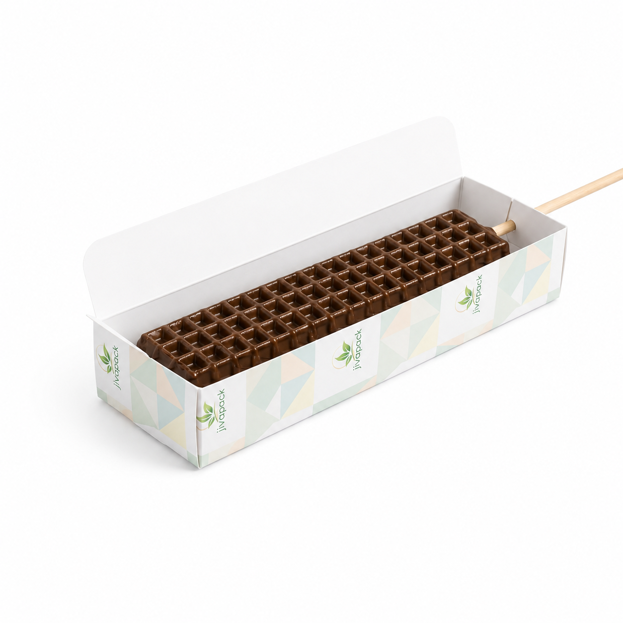 Jivapack Waffle Stick Box — angle 2