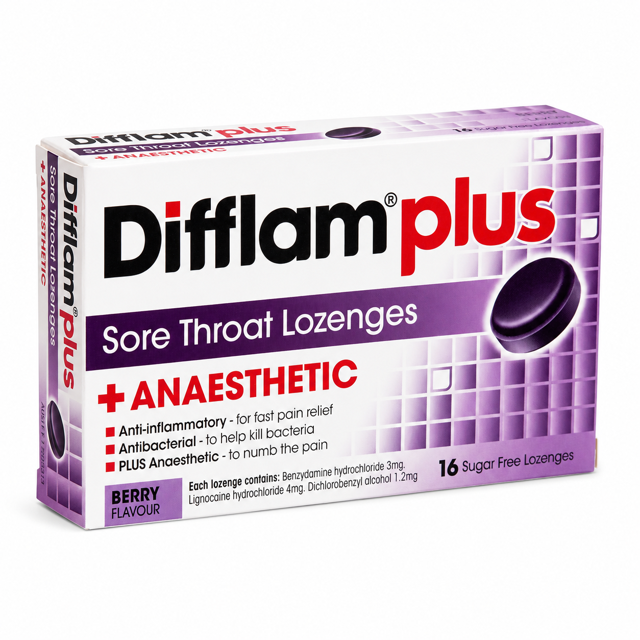 Difflam Plus Berry Lozenges